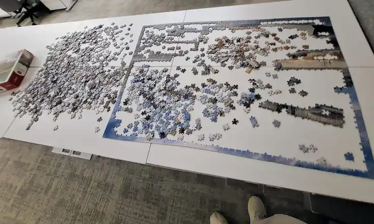 Jigsaw Puzzle at Siemens DISW Office.